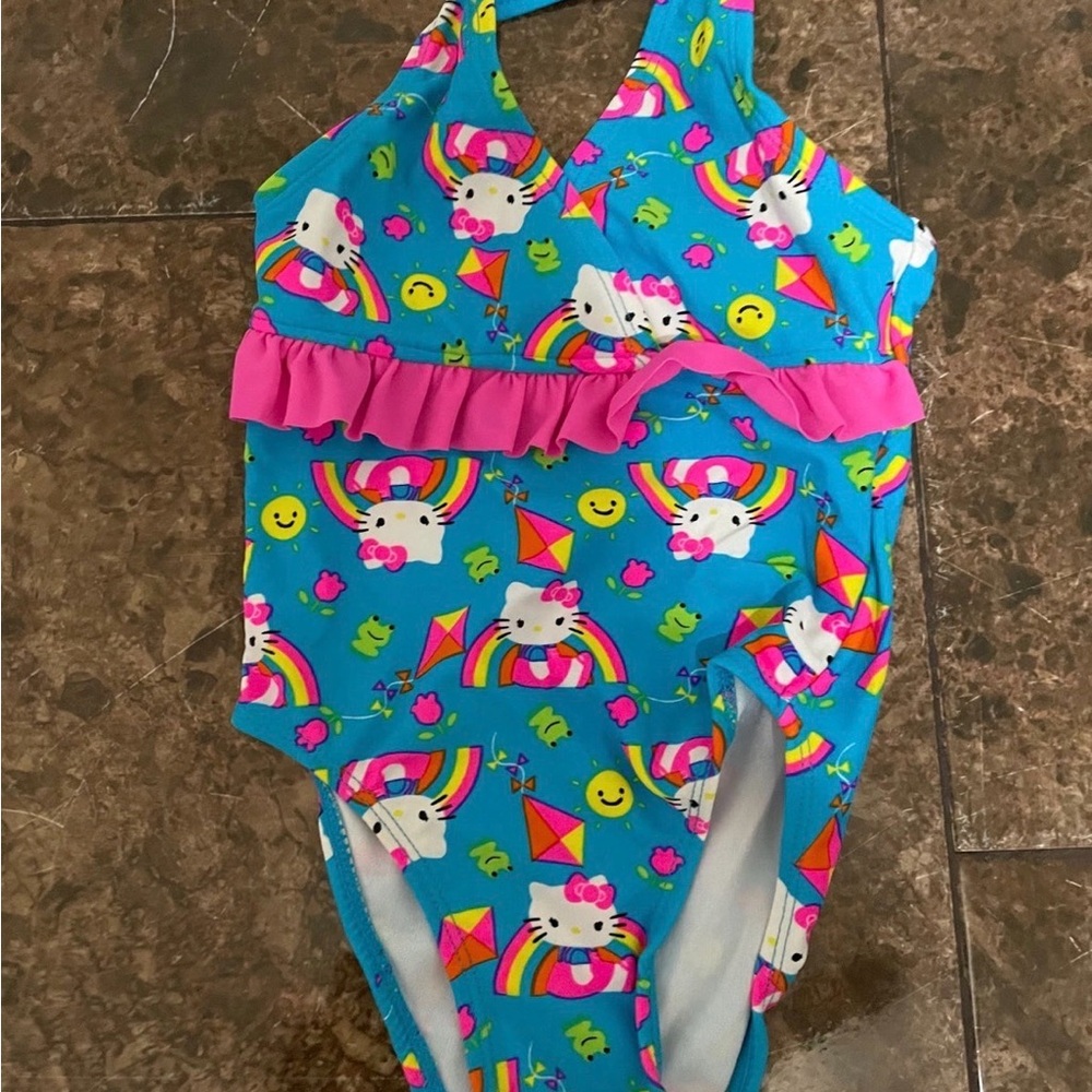 Hello Kitty Blue and Pink Kids' Swimsuit